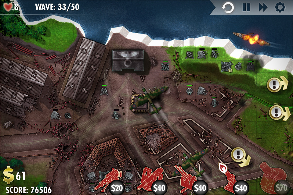 iBomber Defense LITE Screenshot 1